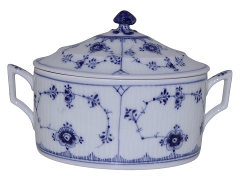 Musselmalet Riflet
Sjælden, oval sukkerskål