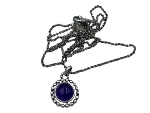 Georg Jensen sterling silverAmethyst pendant and necklace