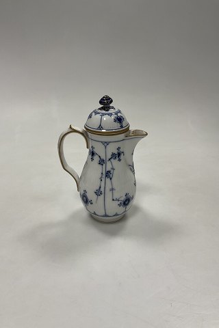 Royal Copenhagen Blue Fluted Plain with Gold Coffee Pot No. 39
