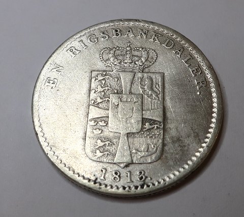 Danmark. Frederik Vl. 1 Rigsbankdaler 1813.