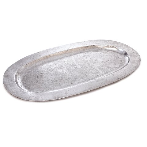 Large tray, pewter, by Friedrich Friedrich, Copenhagen, 1747-1797, circa 1780.Size: 77x43cm