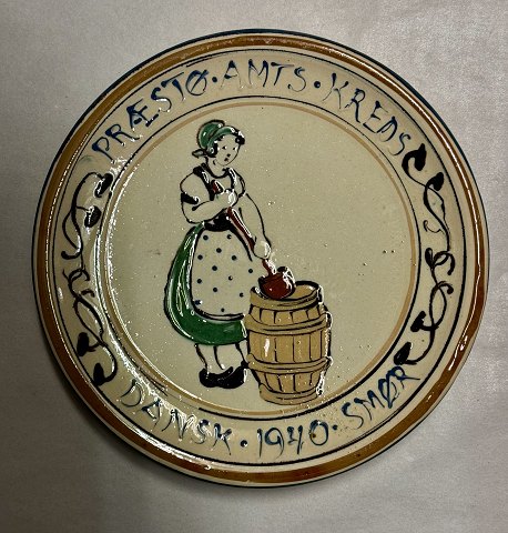 Præstø Butter plate in ceramics from Kähler 1940
