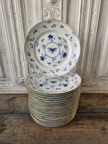 B&G Butterfly Kipling with gold rim lunch plate No. 26
