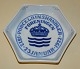 Kgl. erindringskplatte eller skål fra 1922 Porcelainshandler foreningen 1872 - 
1922