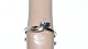 Gold ring in 14 Karat Red / white gold with a brilliant
Ring size: 54
