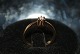 Gold ring with diamonds, 14 carats
Size: 54