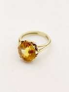 14 karat guld ring  med citrin solgt