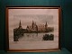 Leo Houlberg etching 
Frederiksborg Castle at Hillerod