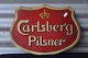Farvebelagt metal skiltCarlsberg Pilsner