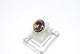 Gold ring Damering with smoke topat 14 carat gold
Size 58