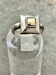 Art deco sterling sølv ring størrelse 54 med guld