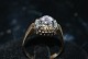 Gold ring with purple stone and Diamonds 14 karat
Ring size 62