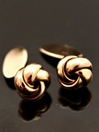 14 karat guld knude 1,3 cm.  manchetknapper