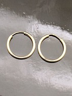 8 karat guld crreoler reringe 2 cm. 