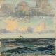Chr. Benjamin Olsen; Marinemaleri, Travlene ud for Spanien, 1904, olie på 
malerpap