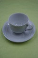 Hvid Magnolia porcelæn, sæt kaffekopper.