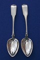 Gammel Riflet sølvbestik, par Suppeskeer 21,5cm 
fra år 1845