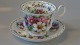 Kaffekop med underkop  "Oktober" Royal Albert Månedstel Engelsk StelBlomstermotiv :Cosmosweb 11354  SOLGT