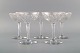 Baccarat, France. Five champagne bowls in clear mouth-blown crystal glass. 
Mid-20th century.
