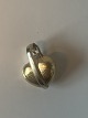 14 Karat Heart Pendant / Charms in two-tone gold.