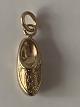 Wooden Shoe Charms / Pendant in 14 carat 
Height 21.98 mm
