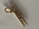 Clothespin Charms / Pendant in 14 carat gold
Height 21.0 mm