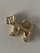 Hund Terrier, Charms / Vedhæng i 14 karat guld 
Højde 11,20 mm