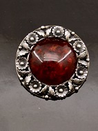 From sterling slv  broche med rav