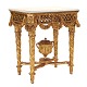 Gilt 18th century Danish Louis XVI marble top console table by N. H. Jardin. H: 
84cm. Top: 77x49cm