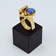 Frank Ahm; Ring 
i 14 kt. guld 
med opal