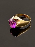 14 carat gold ring size 58 with amethyst