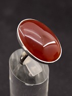 Sterling slv ring  med agat