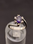 Sterling slv ring  med ametyst