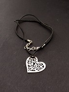 Sterling slv filigran julehjerte