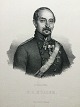 Litografi af 
Em. Bærentzen - 
Portræt af 
Officer 
Frederik ...