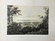 Litografi af 
Julius Hellesen 
- Parti fra 
Frederiksværk 
1856.