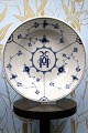 Bing & Grondahl Blue-painted - Blue Fluted deep plate in hotel / iron porcelain 
with logo...