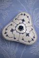Rare Royal Copenhagen, Blue Fluted Plain Triangular 
Ragout Dish with Lid.