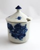 Royal Copenhagen. Blue flower. Mustard jar. Model 8566. Height 6 cm. (2. 
quality)