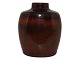 Antik K 
presents: 
Royal 
Copenhagen art 
pottery
Unique brown 
vase by Nils 
Thorsson