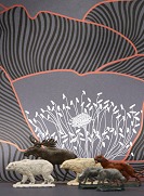 vare nr: Bemalet metal dyr