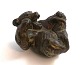 Royal Copenhagen. Stoneware figure. Lying bear. Knud Kyhn. Model 20271. Length 
17 cm. (1 quality).