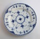 Royal Copenhagen. Blue fluted, half lace. Plate. Model 573. Diameter 19 cm. (3 
quality)
