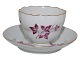 Royal Copenhagen 
Kaffekop med purpur dekoration fra 1890'erne
