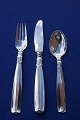 Lotus Danish silver flatware, settings dinner cutlery of 3 pieces with the dessert spoon 17.2cm