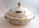 Royal Copenhagen. Round lidded dish with bird motif. Diameter 23 cm. Height 15 
cm. Produced approx. 1850. (1 quality)