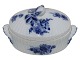 Blå Blomst Svejfet
Tidlig oval smørskål fra 1780-1802