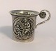 Russia. Silver cup with handle (84). Height 5 cm. Diameter 5.5 cm. Produced 1835
