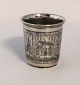 Russia. Small silver goblet with niello (84). Height 5.5 cm. Diameter 5.1 cm.