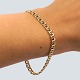 Bismarckarmbånd i 14 kt. guld, b. 5 mm